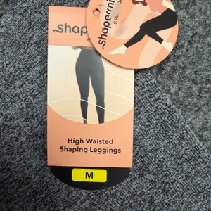 Shapermint Essentials High Waisted Shaping Leggings Gray Heather Medium NEW thumbnail 4