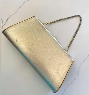 Vintage Metallic Gold Evening / Special Occasion Clutch Purse Handbag Wristlet thumbnail 5