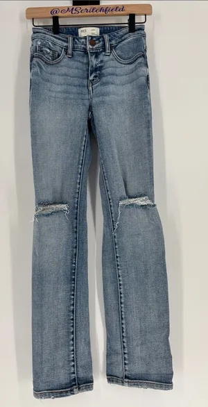 Bke Andi slim fit mid rise cropped straight jeans 23 x 28 thumbnail 1