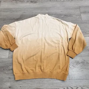 Forever 21 Yellow Reverse Ombre Sweatshirt Size‎ Small S Mockneck thumbnail 3
