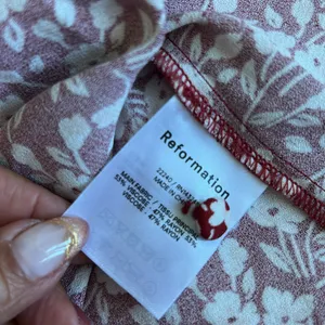 Reformation Laylin Puff Sleeve Floral Mini Dress thumbnail 8