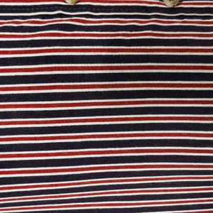 Maeve Anthropologie Striped Tunic Shirt Womens XS Button Down High Low Red Navy‎ thumbnail 9