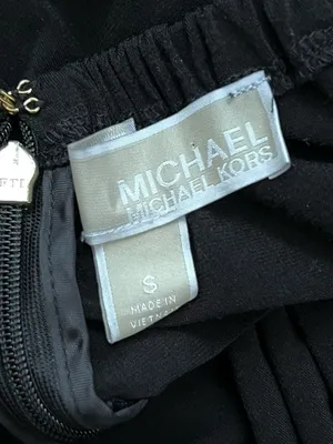 MICHAEL Michael Kors Chain Halter Dress Black Cocktail Evening Sleeveless S thumbnail 7