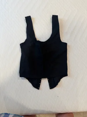 Black corset top Size L thumbnail 2