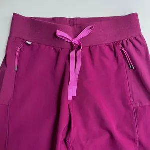 FIGS Boston Slim Jogger Scrub Pants Maroon Purple Size XXS NEW thumbnail 2