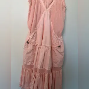 NWT Anthropologie Daily Practice Hill Up Tiered Midi Dress XS thumbnail 10