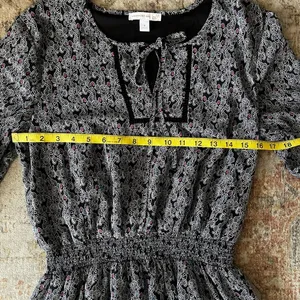 Westport Black and Pink Floral Long Sleeve Dress thumbnail 8