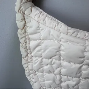 Ariana Grande Fragrances Cream Puffy Puffer Quilted Purse Bag Ulta thumbnail 2