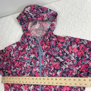 Columbia Windbreaker Light Jacket Full Zip Pink Camouflage size Large thumbnail 15