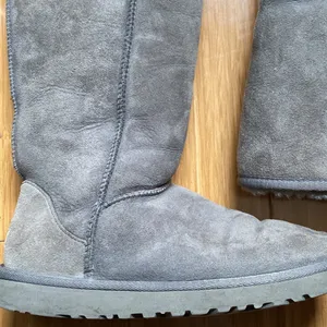 UGG Gray Tall Sheepskin Boots thumbnail 2