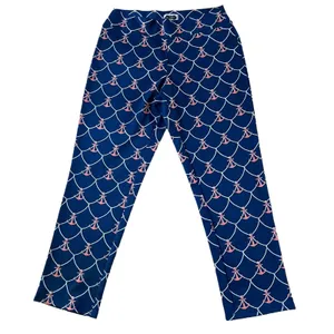Mud Pie Cropped Pants Leggings Stretchy Navy Nautical Coastal Size‎ Small thumbnail 2