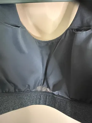 Gray Racerback Sports Bra - Women's Intimates thumbnail 7