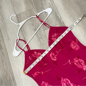 Y2K Slip Dress floral sheer mini avon intimates womens Pink (small) babydoll thumbnail 3