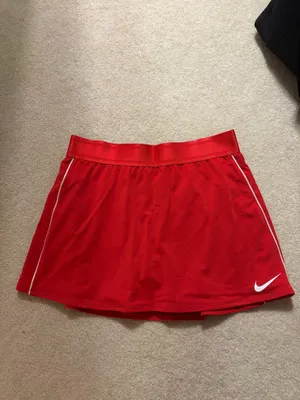 Red Nike Dri-Fit Skort Tennis Skirt thumbnail 2