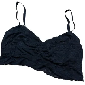 Victorias Secret Pink Black Lace Long line bralette Medium thumbnail 3