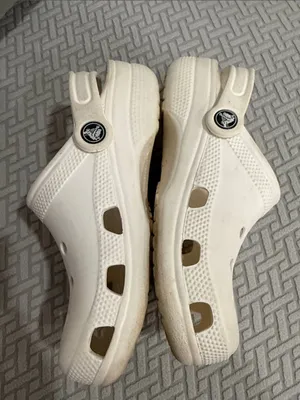 Crocs White Unisex J 3 Women’s 5 Classic Clogs boys women’s men thumbnail 7