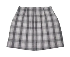 Hollister Ultra High-Rise Plaid Mini‎ Skirt Lavender Purple Grey Small NWT thumbnail 1