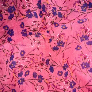Majorelle Elaine Floral Midi Dress Women Size M Pink Excellent Ruched Ruffle Hem thumbnail 9