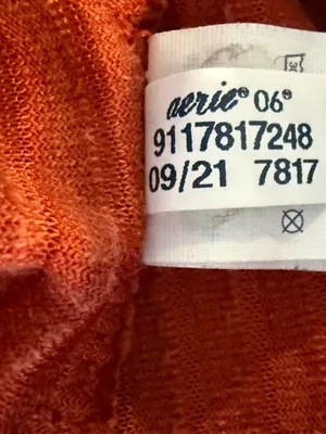 Aerie Ribbed Flare Pants Women’s M Burnt Orange Pull On Stretch thumbnail 11