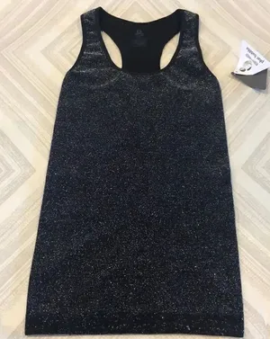 Phat Buddha Black w Silver Racerback Tank Top Black Size M thumbnail 1