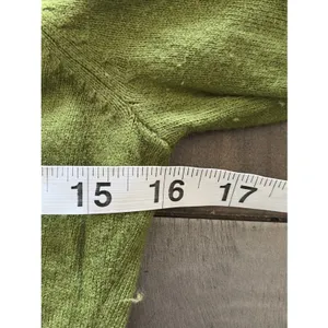 Ann Taylor V-Neck Sweater Womens Size S Green Cashmere Angora Blend Knit Soft thumbnail 5