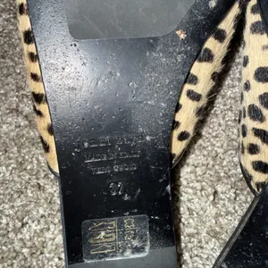 Jenni Kayne Mule‎ Slides Womens 37 Leopard Calf Hair Pointed Toe Flats Excellent thumbnail 6