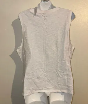 Banana Republic Short sleeve v neck cotton blend t-shirt in white size X-large thumbnail 12