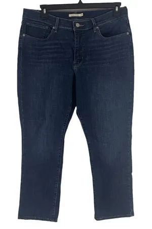 Levi's‎ Classic Straight Plus Size 16 Dark Wash Straight Jeans thumbnail 1