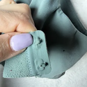 Lululemon In Alignment Straight-Strap Bra Tidewater Teal Green size 10 C/D thumbnail 6