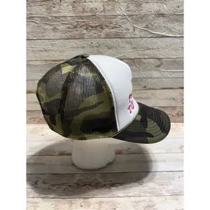 "Too Pretty To Work" Trucker Hat Camo Embroidered Pink One-Size Snapback Funny thumbnail 4