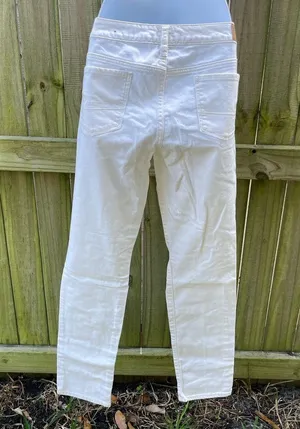 American Eagle outfitters white skinny jeans thumbnail 2