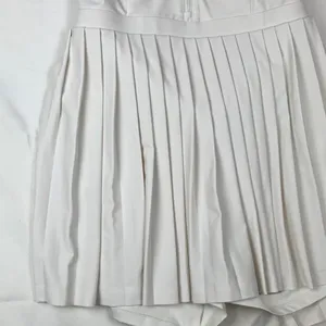 Prince Pickleball women's XL athletic Cream Pleated Skirt tennis white open back thumbnail 4