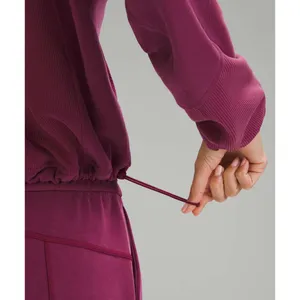 Lululemon Brushed Softstreme Ribbed Half Zip Deep Luxe 2 thumbnail 4