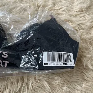 NWT Victoria's Secret PINK Marshmallow Lightly Lined Wireless Comfy Bra Black XL thumbnail 7