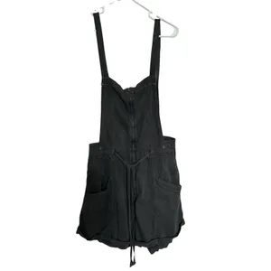 Free People Overall Shorts In dark grey featuring a zipper closure Size Medium thumbnail 8