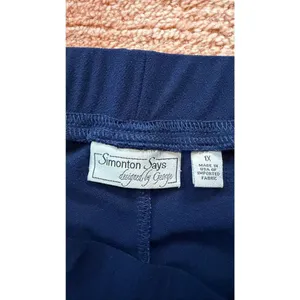 Simonton Says 1X Navy Wide Leg Culottes Pull On Pants thumbnail 2