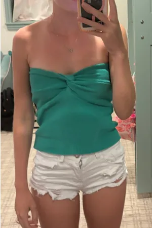 Green Twist Tube Top thumbnail 2