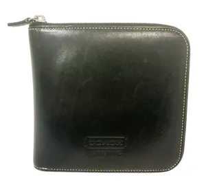 Coach Leather Cd Case Dvd Multi Pouch Accessories Women‎ Men Black Dj4028 thumbnail 1