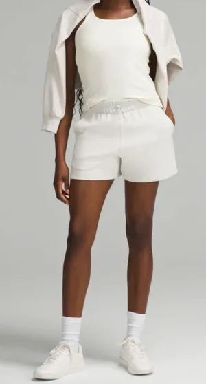 Lululemon Softstreme High Rise Shorts 4” in Soft White Size 8 thumbnail 1
