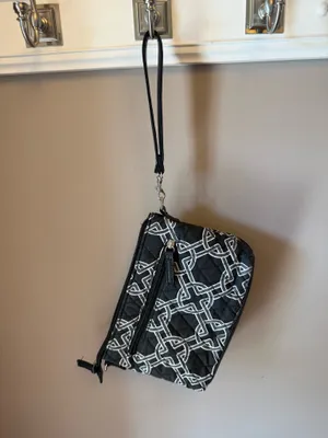 The Stone Mountain Black White Geometric Wristlet Wallet thumbnail 3