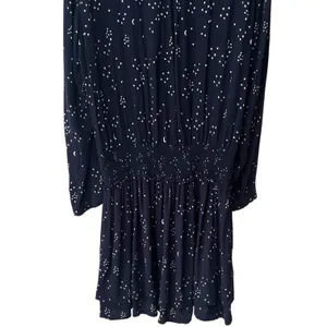 Rails Juliette‎ Navy Galaxy Long Sleeve Drop Waist Mini Dress Celestial Chic L thumbnail 8