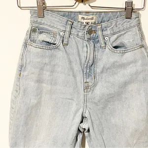 Madewell Size 24 Petite Curvy Perfect Vintage Jean Light Wash Denim‎ thumbnail 2