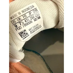 Adidas VL Court 2.0 ortholite float Peach Pink Suede Low Top Sneakers Womens 9 thumbnail 8