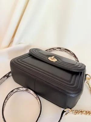 Coach MARLIE TOP HANDLE SATCHEL WITH BORDER QUILTING Bag NWT，c7236 thumbnail 4