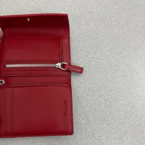 Madewell Wallet Womens OS Red Leather Wristlet Snap Closure Small Bifold Classic thumbnail 4