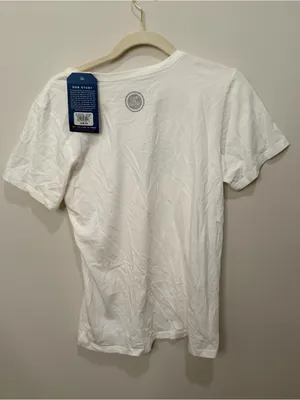 Life is Good White American Flag Peace Love Graphic Tee NWT Size Medium thumbnail 5