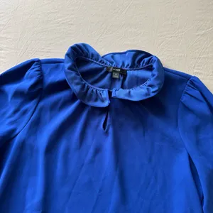 J.CREW Ruffle neck Crepe Blouse thumbnail 5