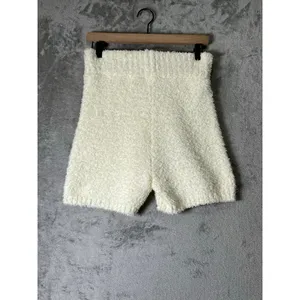 SKIMS Cozy Knit Boucle Lounge Tank Top Bone Cream Fuzzy Soft Stretch S/M thumbnail 7