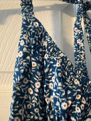 Princess Polly Navy Blue Floral Midi Slip Dress thumbnail 3