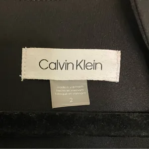 Calvin Klein Square Neck Sheath Dress, Black, Size 2, EUC thumbnail 5